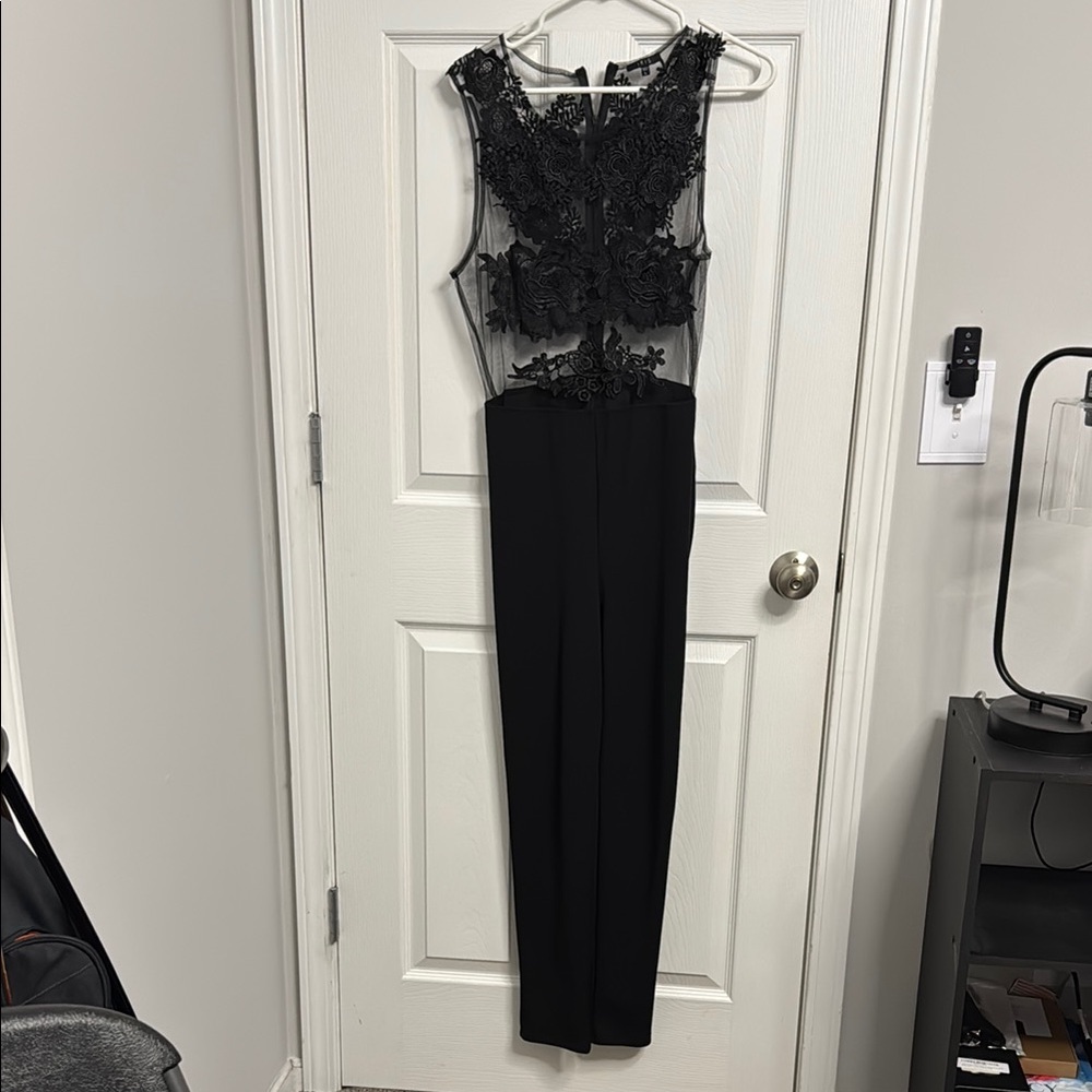 Elegant Black Lace Jumpsuit